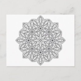 Mandala-Farbkarte 2 Postkarte