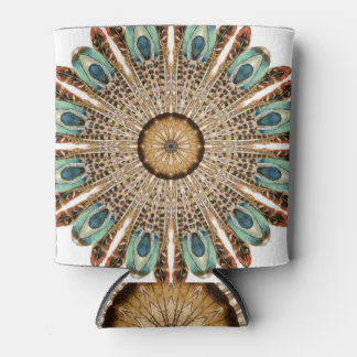 Mandala Feathers Watercolor: Natural Lace Design Dosenkühler