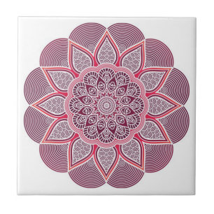 Mandala-Fliesen farbig Fliese