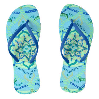 Mandala Flip Flops