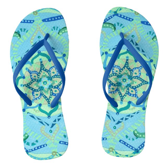 Mandala Flip Flops (Fußbett)