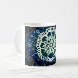 Mandala Floral Tasse Blue
