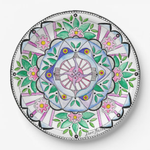 Mandala Floribunda Pappteller