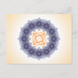 Mandala Fraktal #13 Postkarte