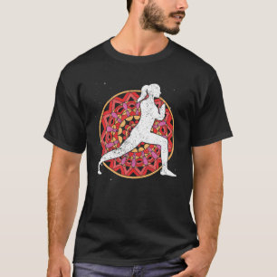 Mandala Fraktal Geometry Namaste Yogi Spiritual Yo T-Shirt
