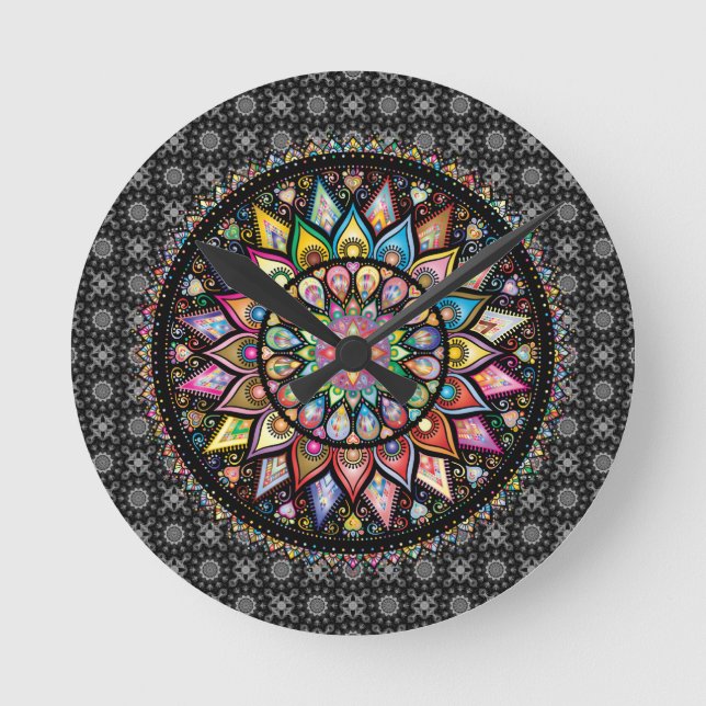 Mandala . Frieden, Liebe, Uhr (Vorderseite)