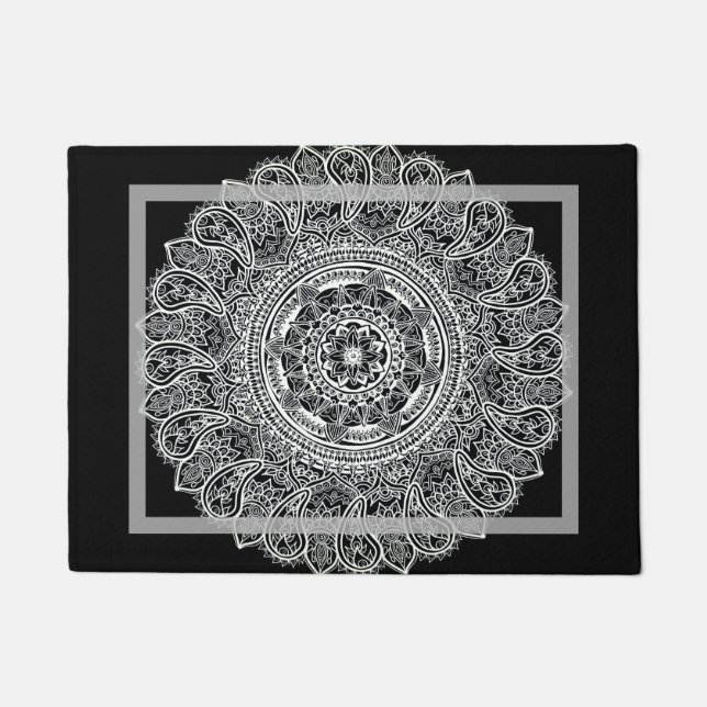 Mandala-Fußmatte Fußmatte (Vorderseite)