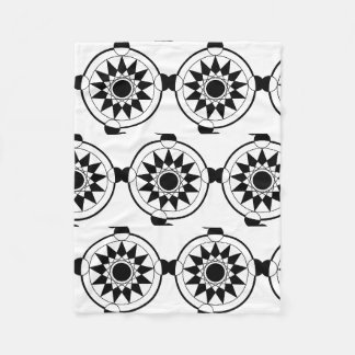 Mandala Futuristic Geometric Crop Circle Fleecedecke
