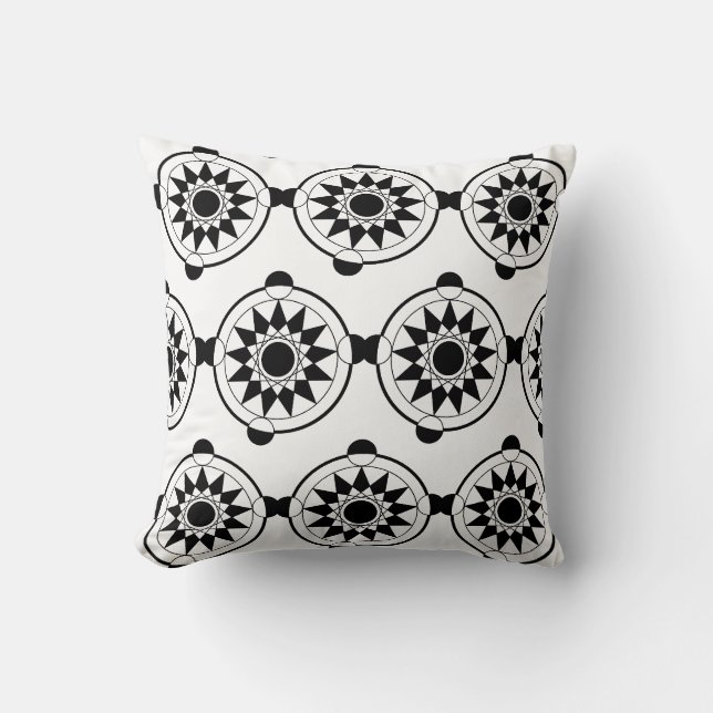 Mandala Futuristic Geometric Crop Circle Kissen (Vorderseite)