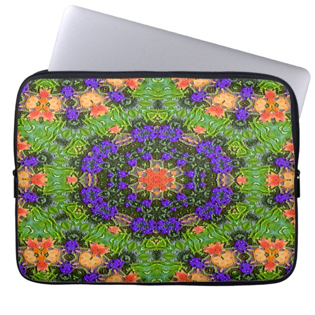 Mandala-Garten.... Laptopschutzhülle (Vorderseite)