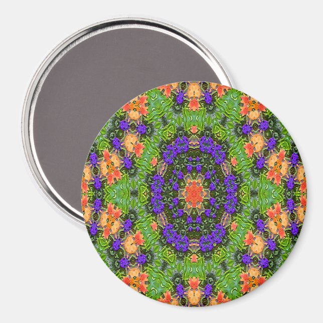 Mandala-Garten.... Magnet (Vorderseite/Rückseite)