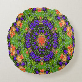 Mandala-Garten.... Rundes Kissen