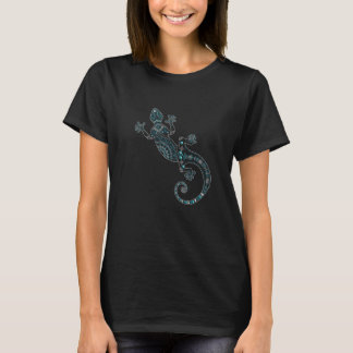 Mandala Gecko  Digitale Malerei Punkt T-Shirt