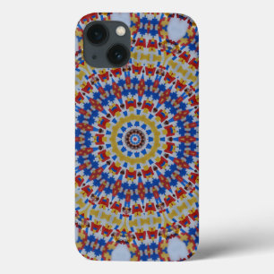 Mandala gelb blau Case-Mate iPhone hülle