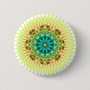 Mandala gelb grün Erstellen Sie Ihren eigenen Hi Button