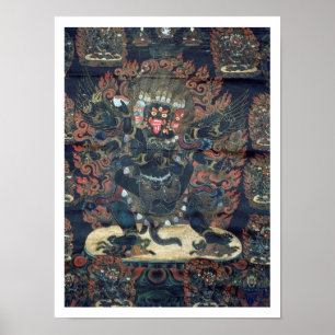 Mandala (gemalt Pergament) Poster