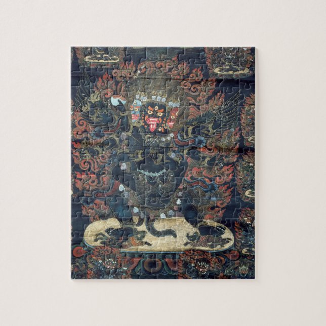 Mandala (gemaltes Pergament) (Vertikal)