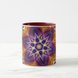 Mandala Géométrique Rosette Rétro Hippie Mug