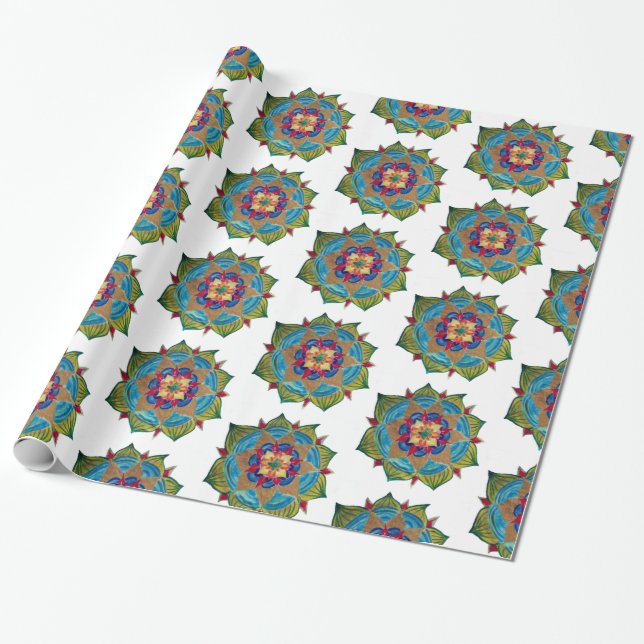 Mandala Glossy Wrapping Paper Geschenkpapier (Ungerollt)
