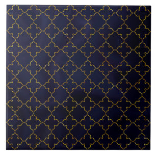 Mandala, Gold, Barock, elegante Keramikfliese