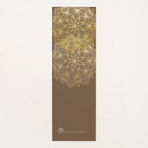 Mandala Gold Brown Personalisiert (1 Seite)