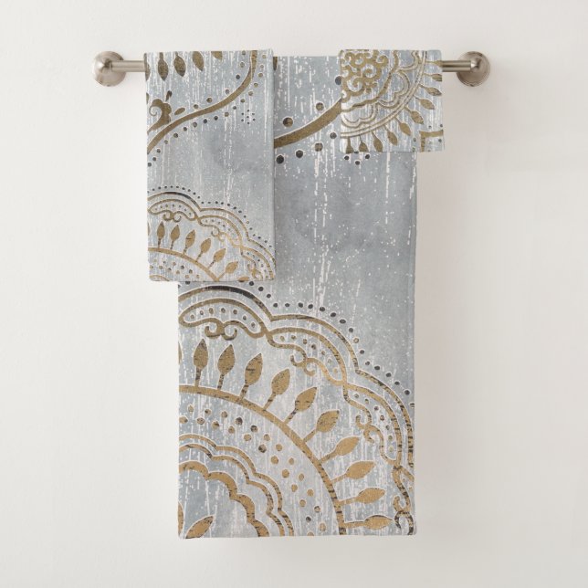 Mandala Gold Design Badhandtuch Set (Insitu)