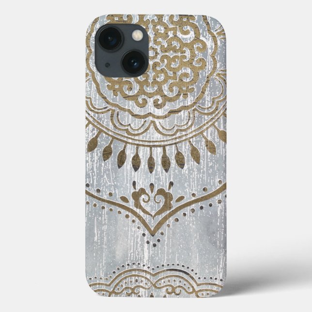 Mandala Gold Design Case-Mate iPhone Hülle (Rückseite)