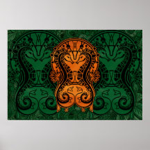 Mandala gold Dreamcatcher Seepferd Concept Art