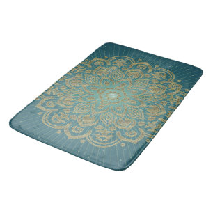 MANDALA Golden Rosette - Badematte, Rug Badematte