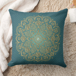 MANDALA Golden Rosette - Coussin