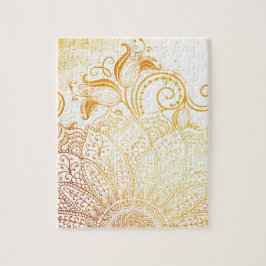 Mandala - goldene Bürste