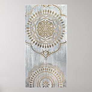 Mandala-Goldentwurf Poster