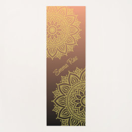 Mandala Gradient Black Rose Yoga Mat Yogamatte