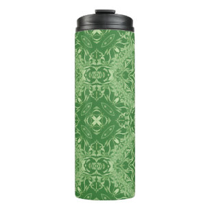Mandala Green Thermal Tumblers Thermosbecher