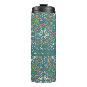 Mandala Green Thermosbecher