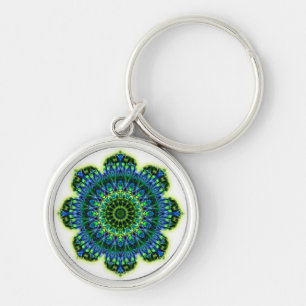 Mandala grün blau schlüsselanhänger