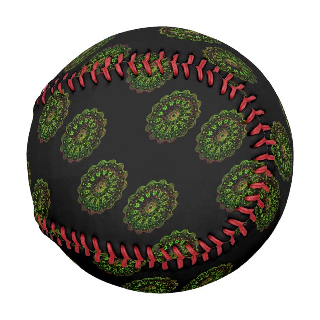 Mandala grün und rosa baseball (Vorne Rechts)