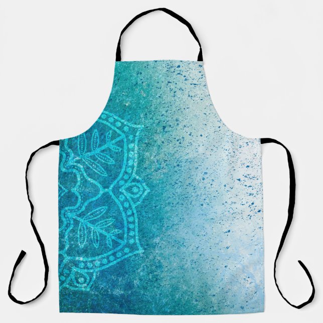 Mandala-Grunge-Muster Schürze (Vorderseite)
