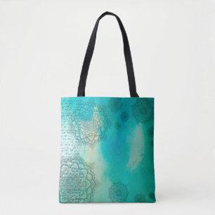 Mandala-Grunge-Muster Tasche