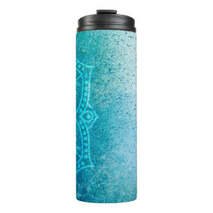 Mandala-Grunge-Muster Thermosbecher