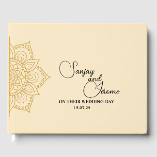 Mandala Guest Book | Luxuriöse Hochzeiten Gästebuch