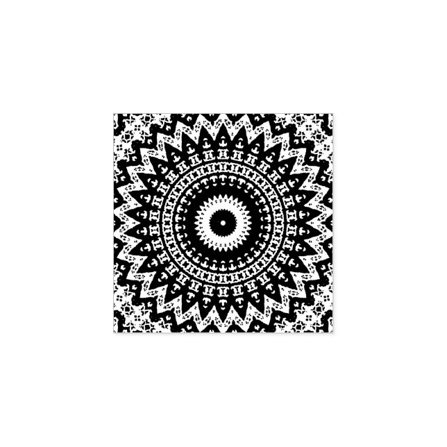 Mandala Gummistempel (Prägung)