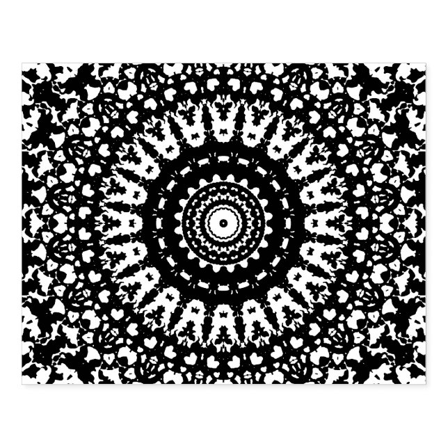 Mandala Gummistempel (Prägung)
