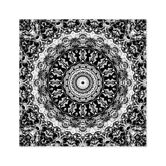 Mandala Gummistempel (Prägung)