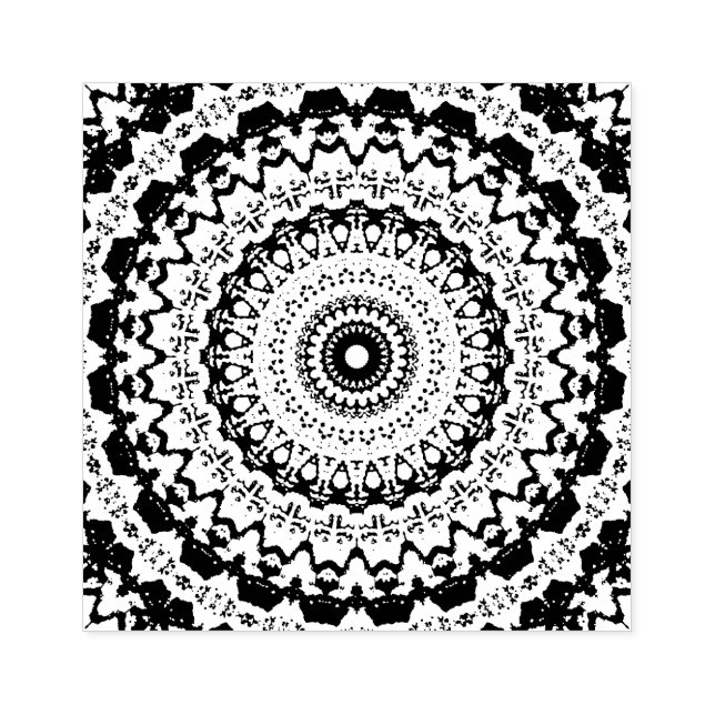 Mandala Gummistempel (Prägung)