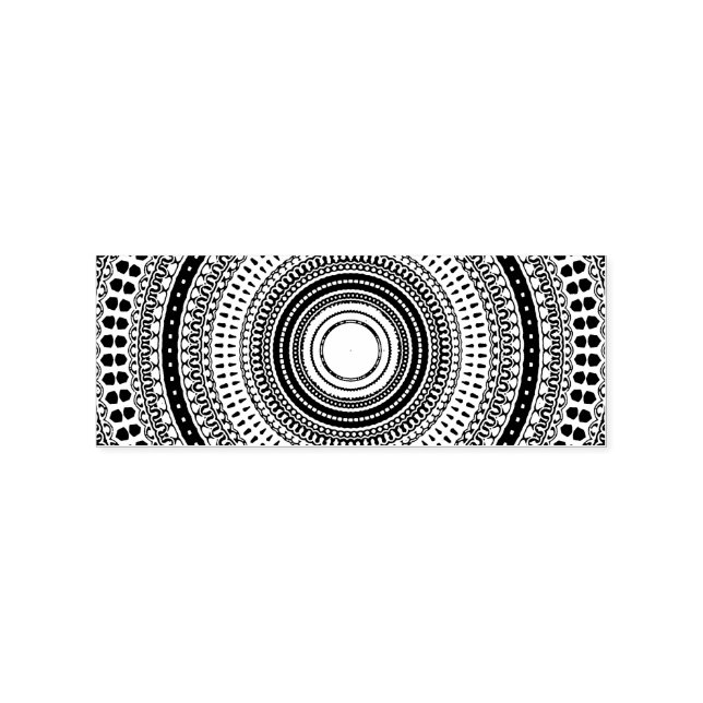 Mandala Gummistempel (Prägung)