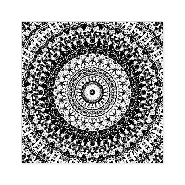 Mandala Gummistempel (Prägung)