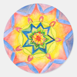 Mandala Hand bemalt Design Sticker