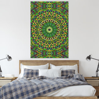 Mandala Harmony – Premium-Wickel-Leinwand-Eleganz Leinwanddruck