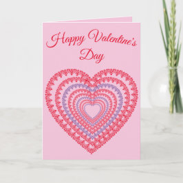 Mandala Heart Valentine's Day Card Feiertagskarte